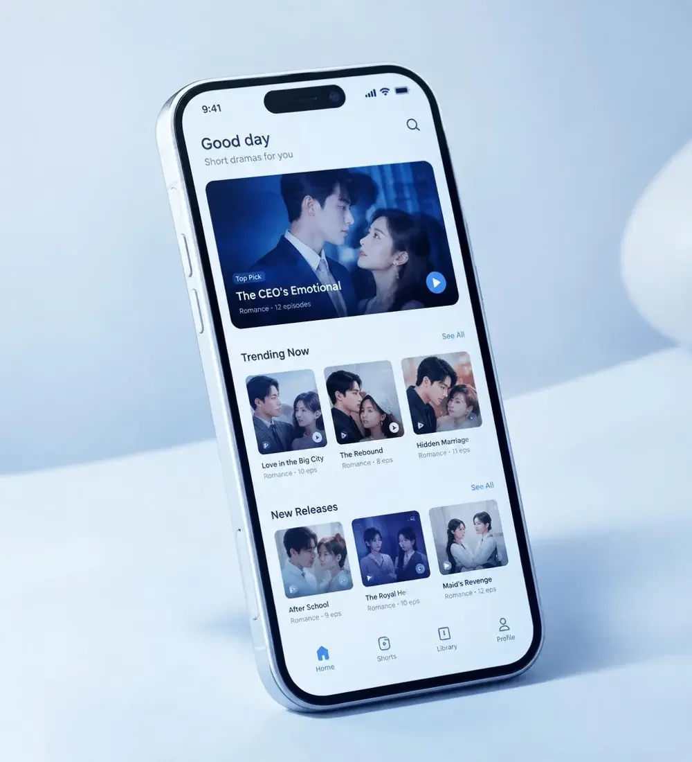 黄豆短剧 APP 下载 黄豆短剧 APP 界面展示,包含短剧卡片与播放页